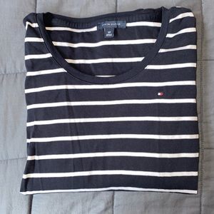 Tommy Hilfiger navy blue stripped long sleeve